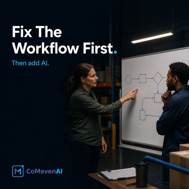 Fix the workflow first. Then add AI - CoMavenAI